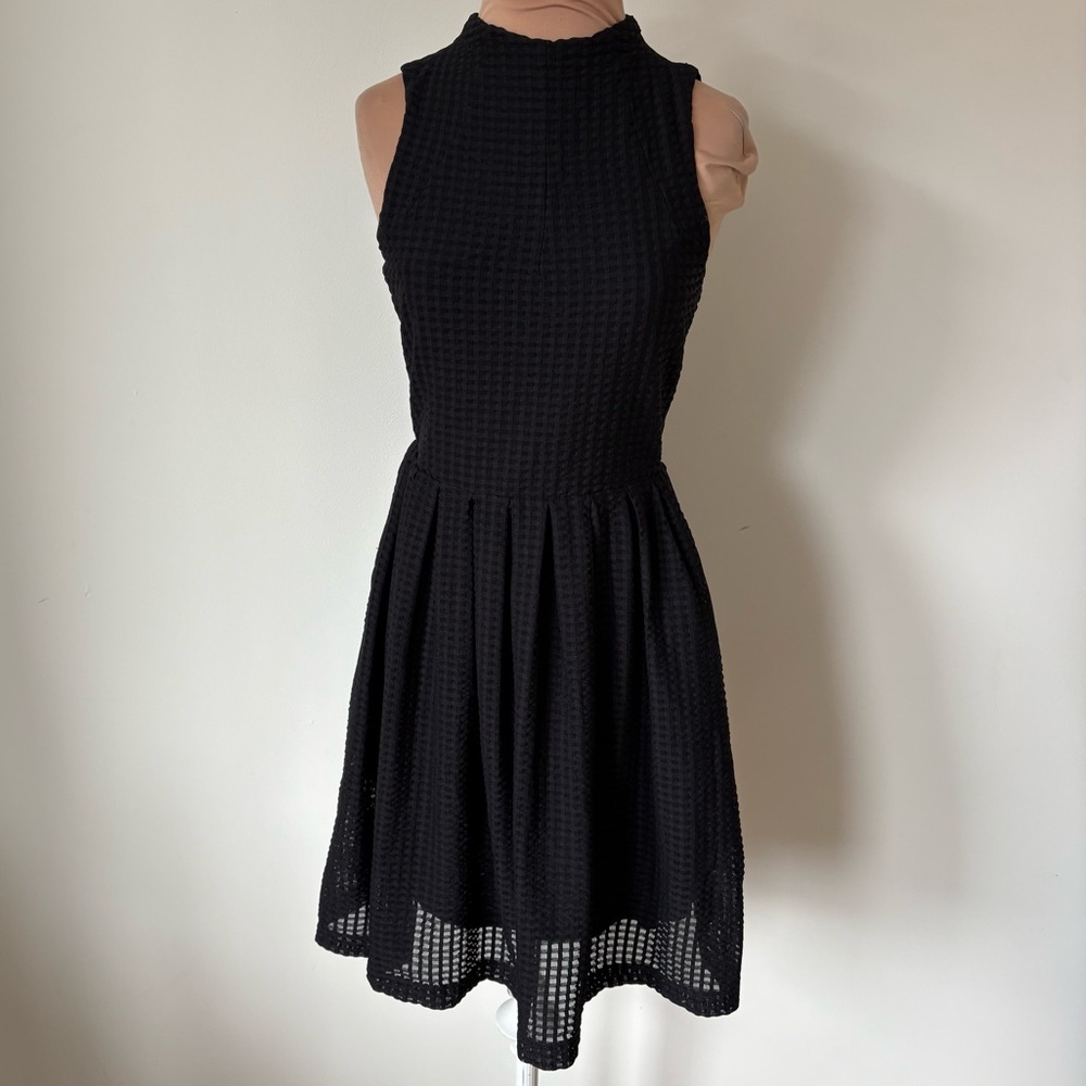 Anthropologie Deletta Black Cosgrove Sleeveless Fit and Flare Mini Dress Size XS